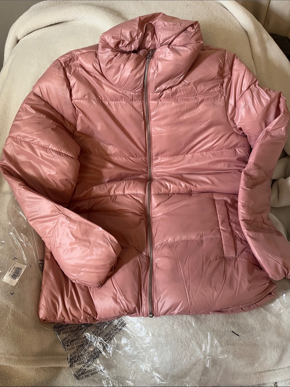 Old Navy Women’s Pink Puffer Jacket - Lightweight Quilted Coat
